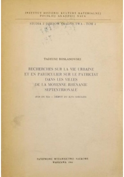Studia z dziejów osadnictwa, Tom 2