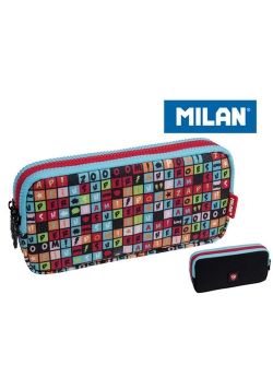Piórnik Milan 3-komorowy Super Heroes Words Letters