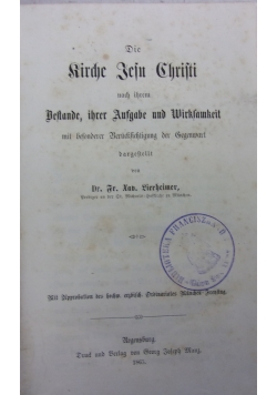 Kirche Jesu Christi, 1865 r.