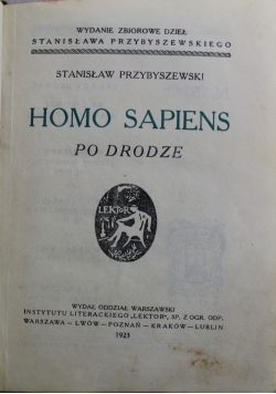 Homo Sapiens po drodze 1923 r