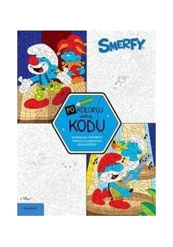 Smerfy. Pokoloruj według kodu