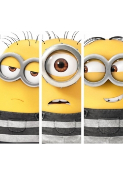 Puzzle 3 x 500 Trittico Minionki