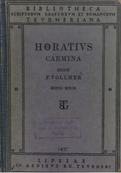 Horatius carmina, 1931 r.