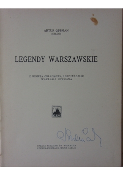 Legendy Warszawskie ,1925r.