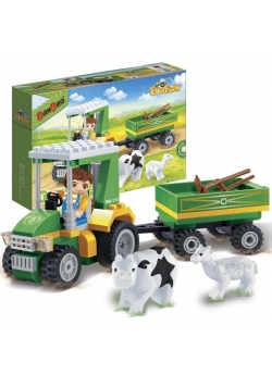 EcoFarm 8586 Traktor z przyczepą