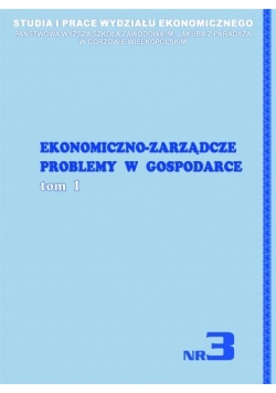Ekonomiczno zarządcze problemy w gospodarce