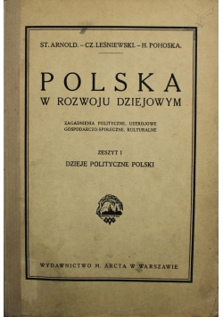 Polska w rozwoju dziejowym zeszyt 1 1929 r.