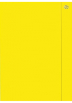 Teczka z gumką A4+ Fluo żółta (10szt)