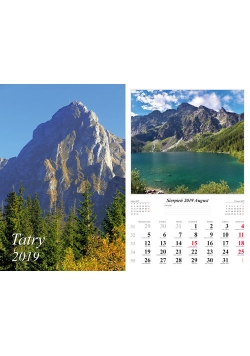 Kalendarz 2019 wieloplanszowy Tatry