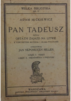 Pan Tadeusz, część 1, 2