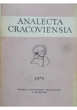 Analecta Cracoviensia XI