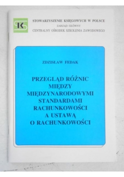Przegląd różnic między międzynarodowymi standardami rachunkowości a ustawą o rachunkowośi