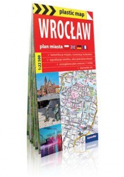 Plastic map Wrocław plan miasta 1:22 500
