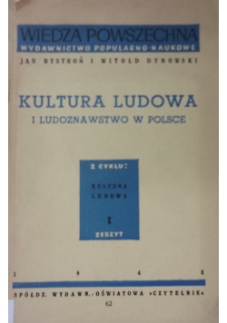 Kultura ludowa i ludoznawstwo w Polsce, 1948 r.
