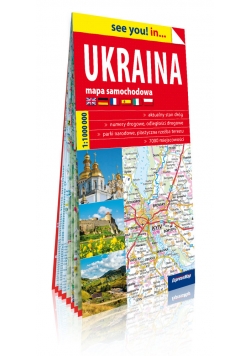 Ukraina papierowa mapa samochodowa 1:1 000 000