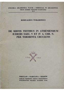De Servis Testibus in Atheniensium