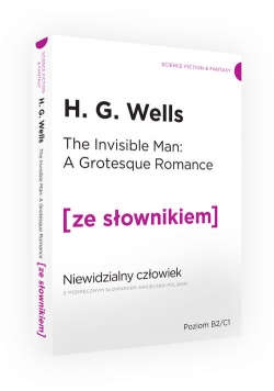 Niewidzialny człowiek z podręcznym słownikiem angielsko-polskim