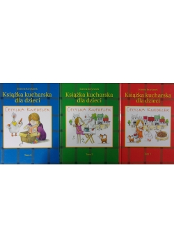 Książka kucharska dla dzieci Cecylka Knedelek. Zestaw 3 książek