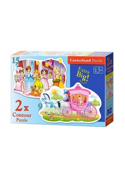 Puzzle x 2 Kontur - The Princess Ball CASTOR