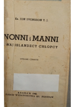 Nonni i manni dwaj Islandzcy chłopcy, 1946 r.