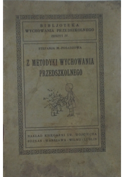 Z metodyki wychowania przedszkolnego, 1923 r.