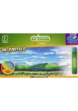 Pastele olejne Cricco okrągłe 12 kolorów