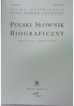 Polski słownik biograficzny,zeszyt 184