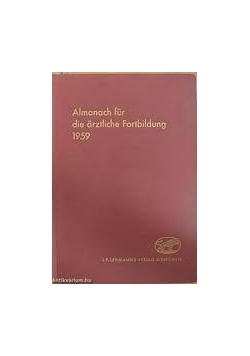 Almanach fur die arztliche fortbildung 1959