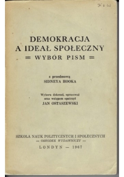 Demokracja a ideał społeczny