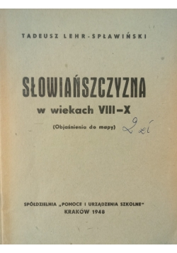 Słowińszczyzna w wiekach VIII  X 1948 r.