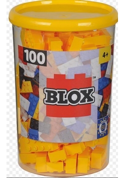 Blox 100 Klocki w pojemniku żółte