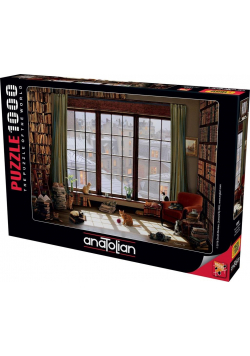 Puzzle 1000 Koty w oknie