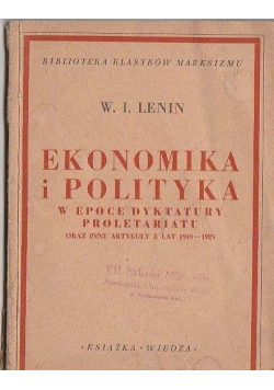 Ekonomika i polityka w epoce dyktatury proletariatu, 1948 r.