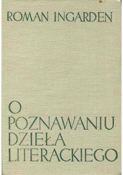 O poznawaniu dzieła literackiego