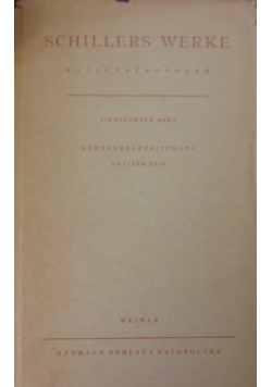 Schillers Werke Tom 14 część 2 1949 r
