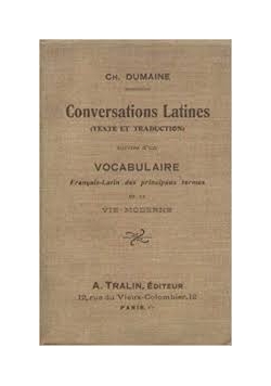 Conversations latines, 1920r.