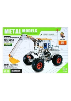 Klocki konstrukcyjne metalowe 208el