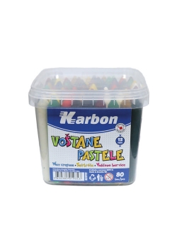Woskowe kredki 80 sztuk Karbon