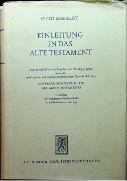 Einleitung in das alte testament