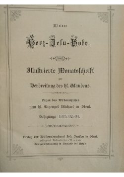 Kleiner Herz Jesu Bote, ok. 1882 r.