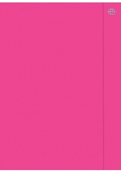 Teczka z gumką A4+ Fluo różowa (10szt)