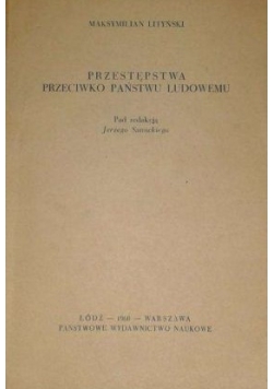 Przestępstwa przeciwko państwu ludowemu