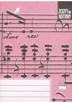 Zeszyt nutowy - A6 stojący - 12 linii PWM