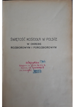 Świętość Kościoła w Polsce, 1930 r.
