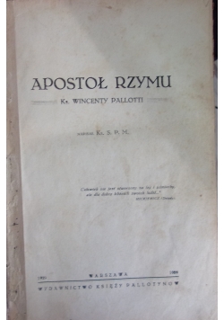 Apostoł rzymu, 1929r.