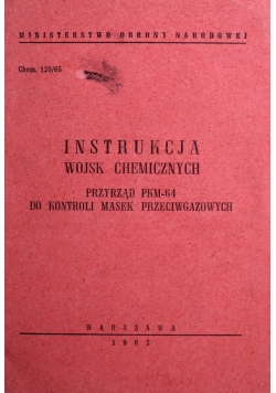 Instrukcja wojsk chemicznych