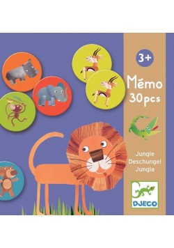 Gra memo - Zwierzęta z dżungli