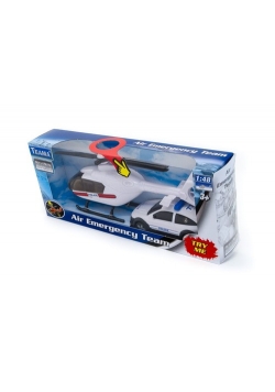 Helikopter ratunkowy 1:48 + auto biały