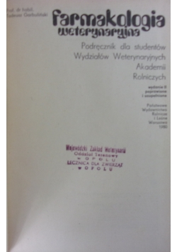 Farmakologia weterynaryjna