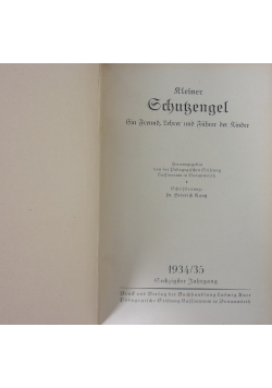 Kleiner Gchutzengel, 1935 r.